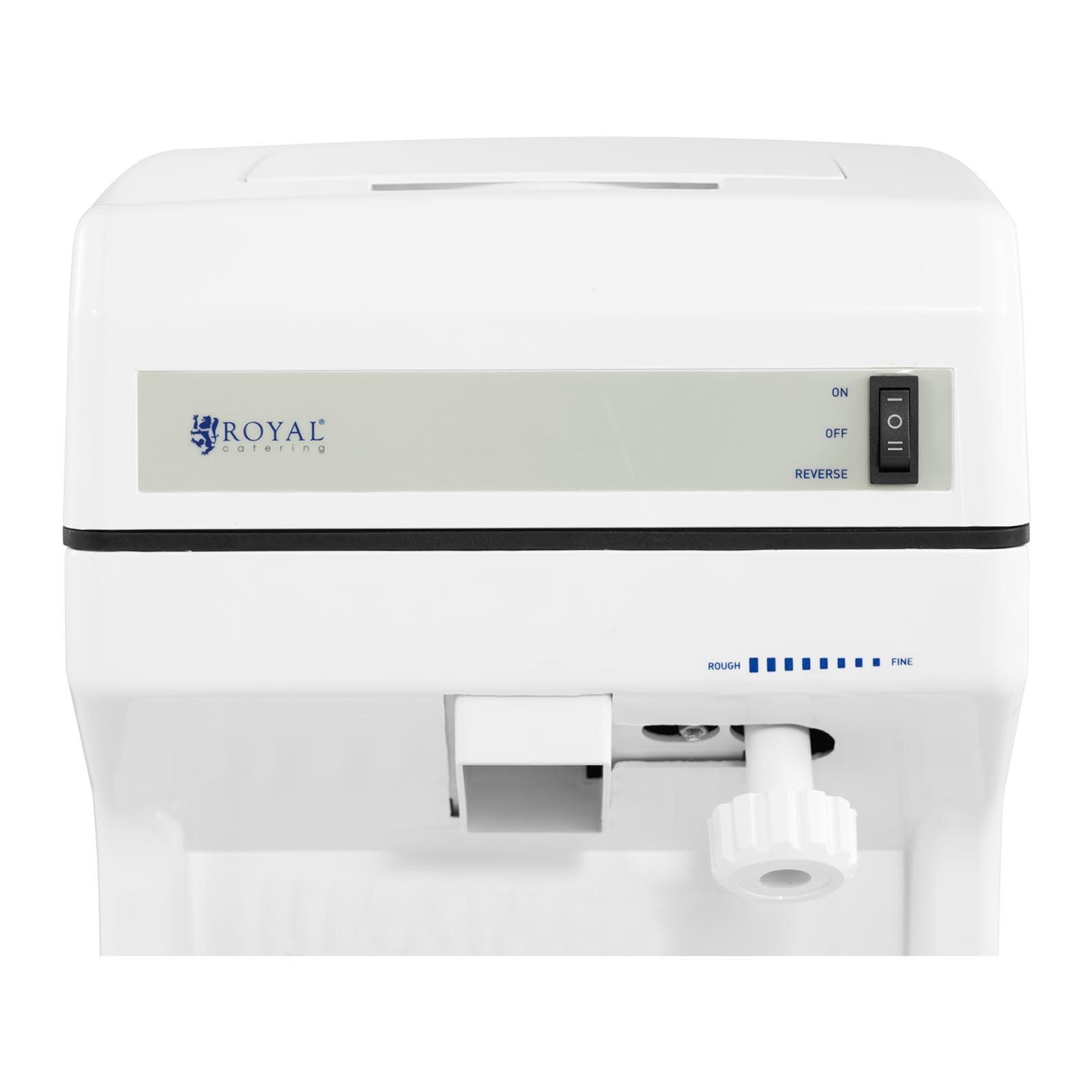 Royal Catering Eiscrusher Ice Crusher - 250 W - 320 U/min - 1,5 L - stufenlos einstellbar