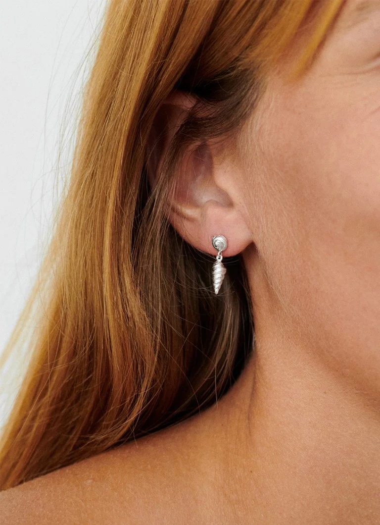 Pernille Corydon Cocoon silver stud earrings
