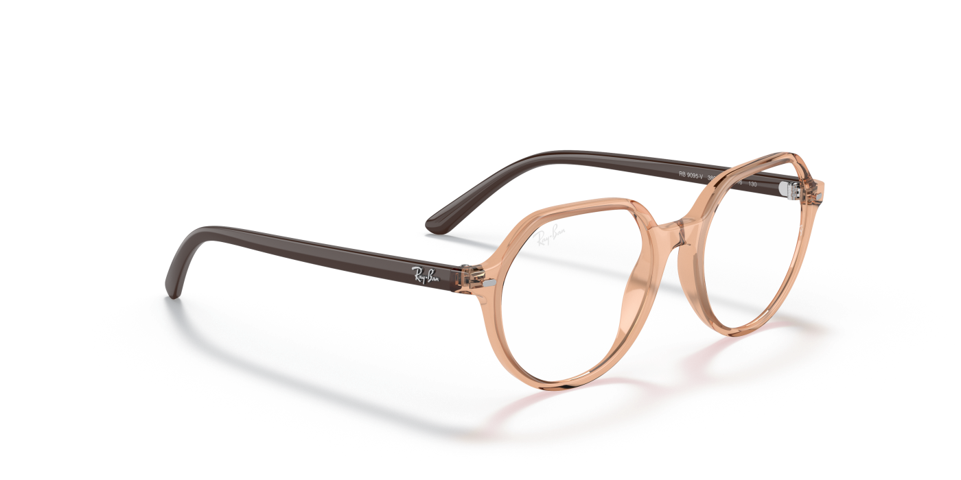 THALIA OPTICS KIDS - Ochelari de soare maro lucioși și transparenți