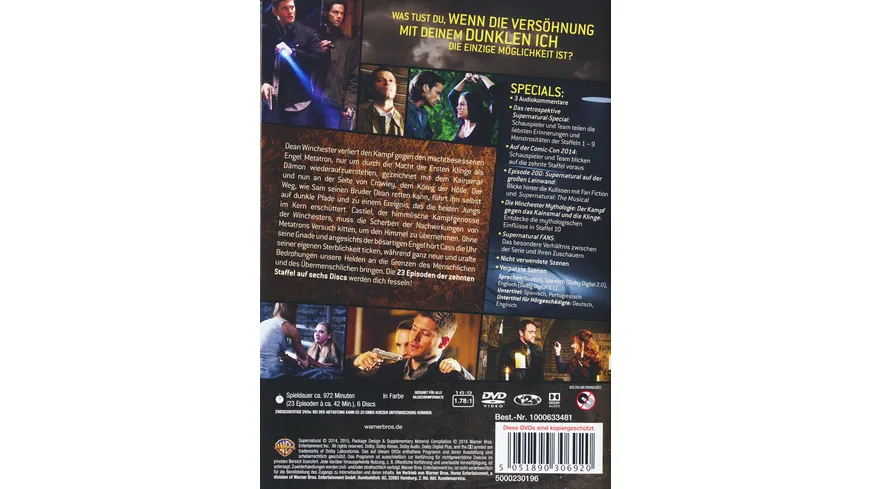 Supernatural - Staffel 10  [6 DVDs]