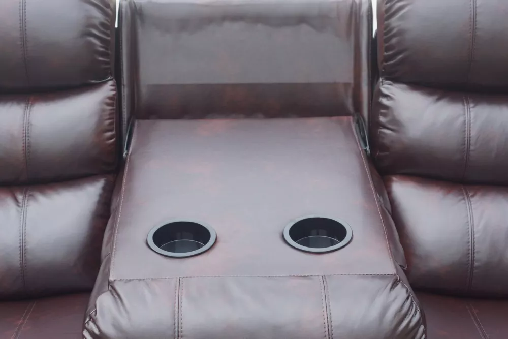 Happy Home Relaxsofa-Set 3tlg. mit 5 Relaxfunktionen braun