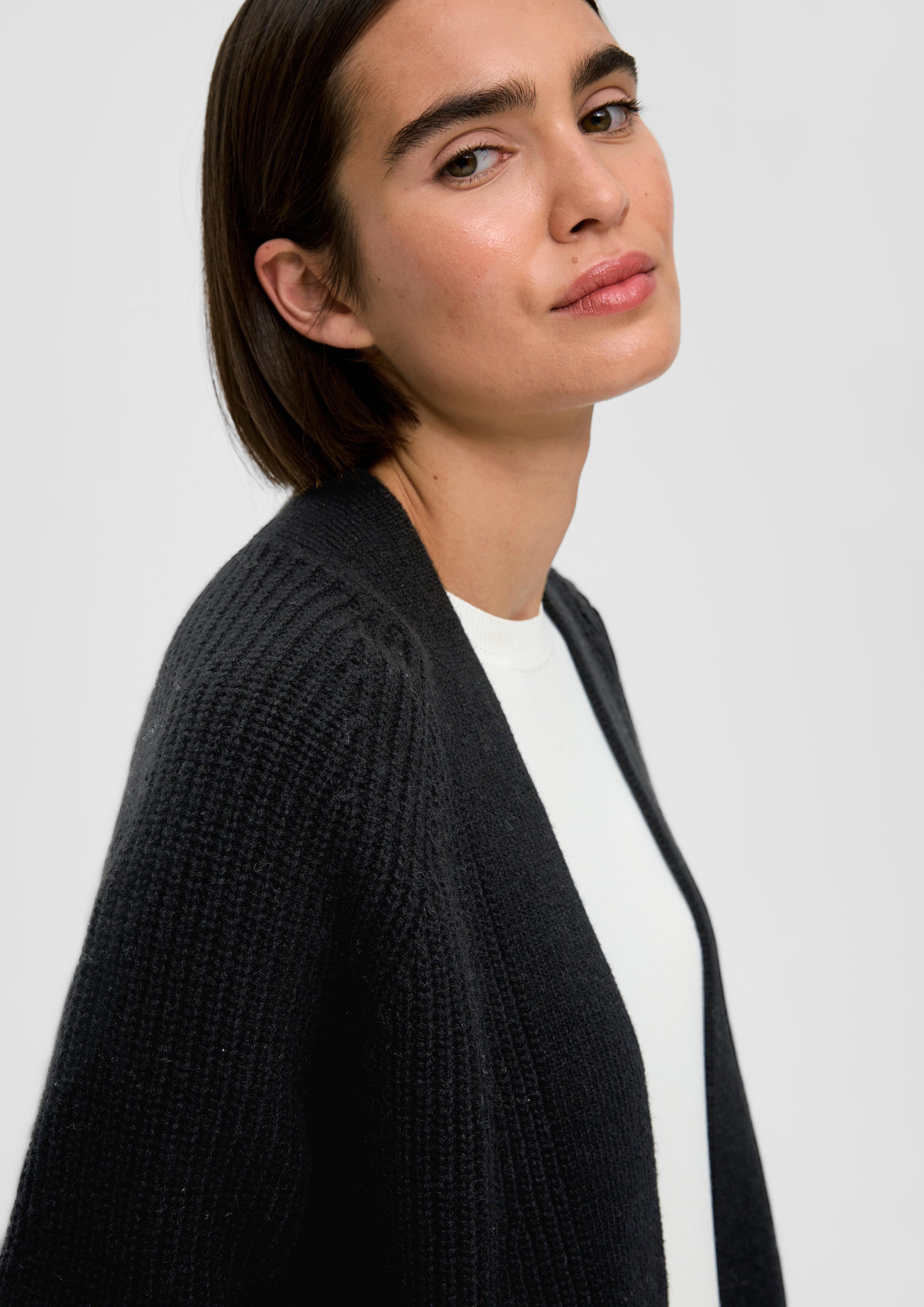 Kurzer Cardigan aus Wollmix  2136083-9999