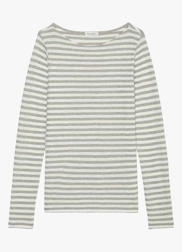 Marc O'Polo organic cotton long-sleeved shirt with stripe print