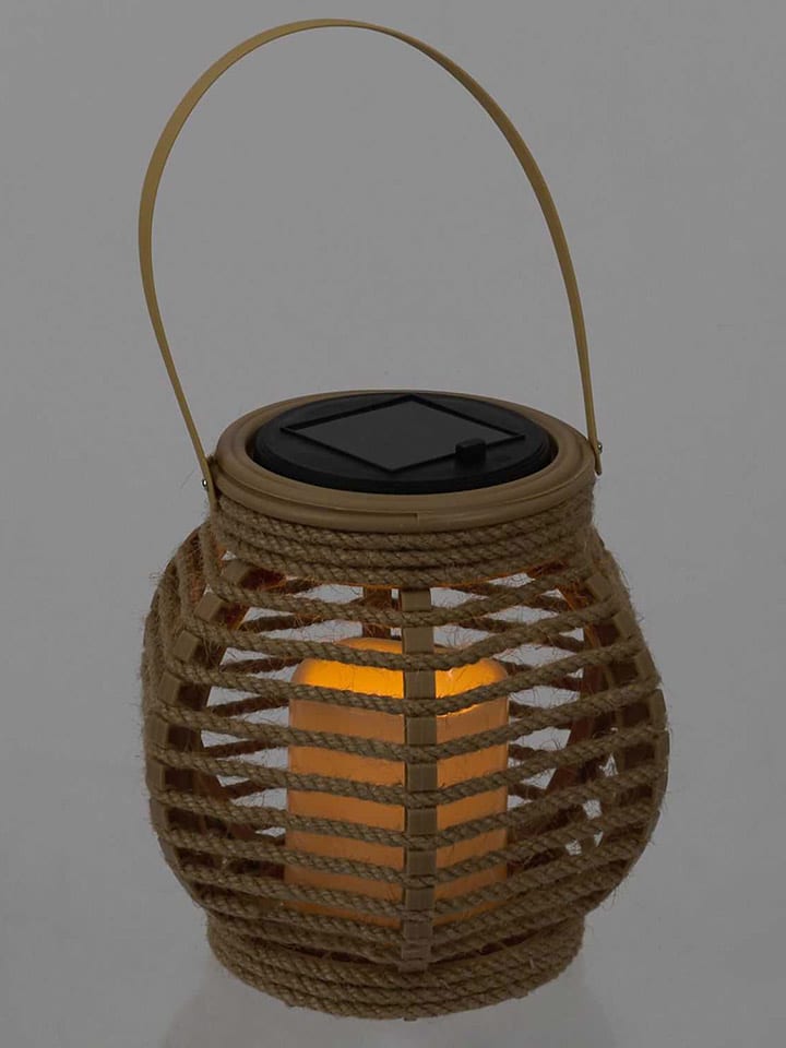 Ethnical Life LED-Solar-Dekoleuchte in Beige - (H)15 x Ø 15 cm günstig kaufen onesize
