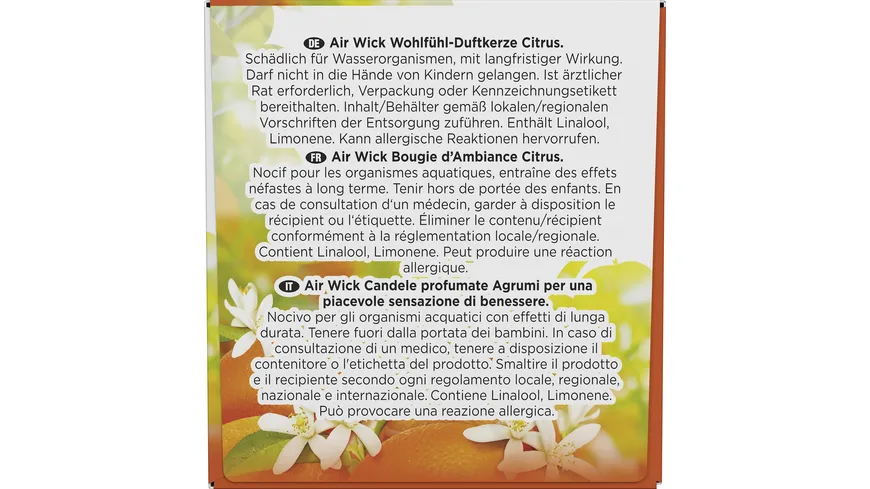 Air Wick Duftkerze Anti-Tabak-Orange