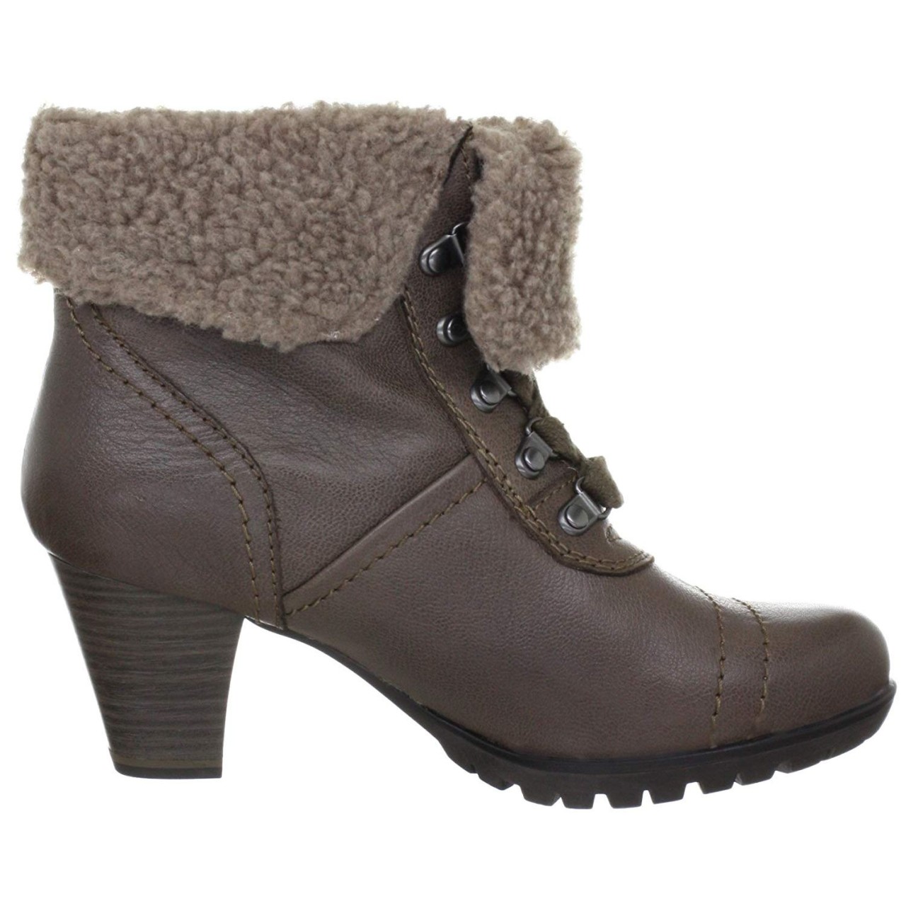 JANA Schnür-Stiefeletten braun