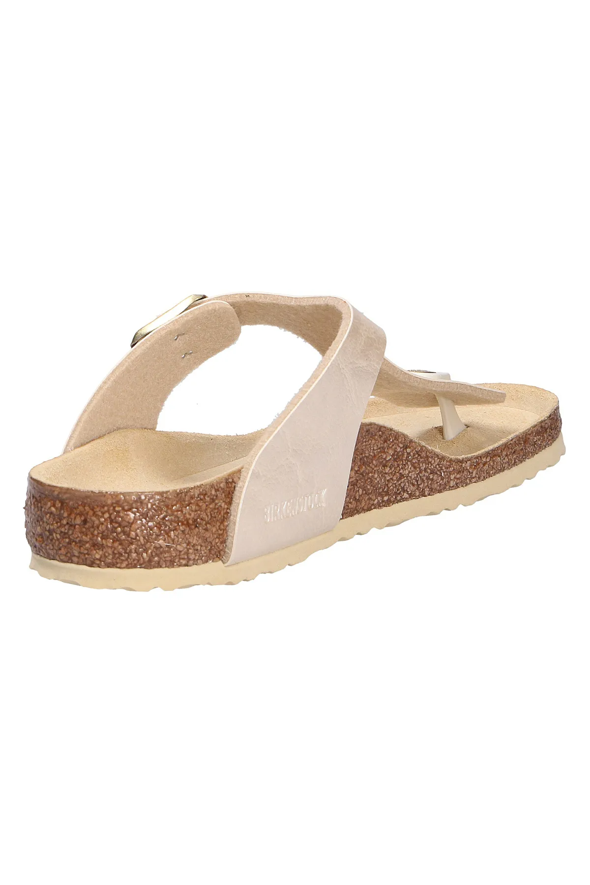 Birkenstock  Pantolette - Beige - Flacher Absatz