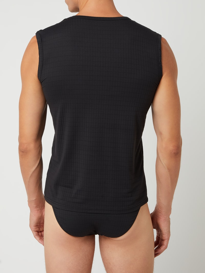 Tanktop mit Stretch-Anteil in schwarz