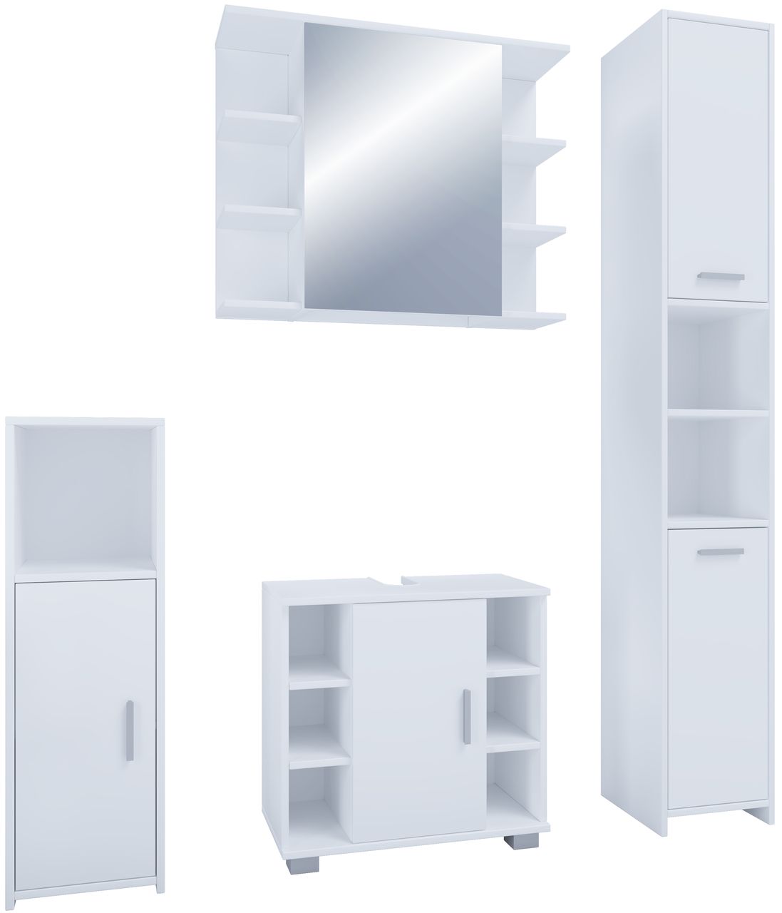 VCM 4-tlg. Badmöbelset Badezimmer Set 