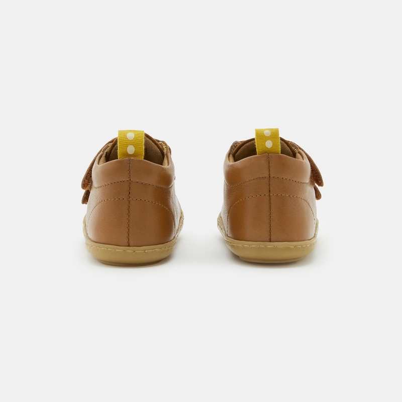 Bottillons 1ers pas souples bi-matière beige bébé garçon