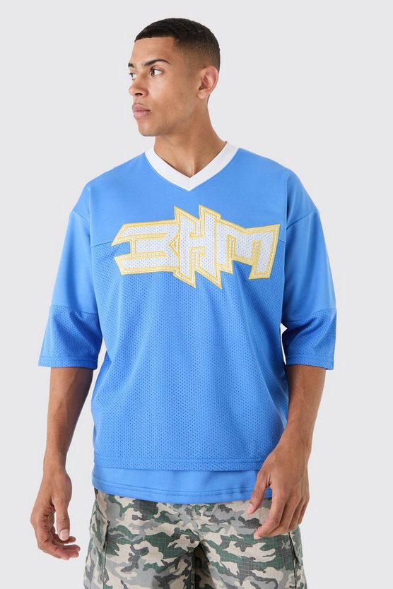 Oversize Bhm Satin Mesh-Oberteil