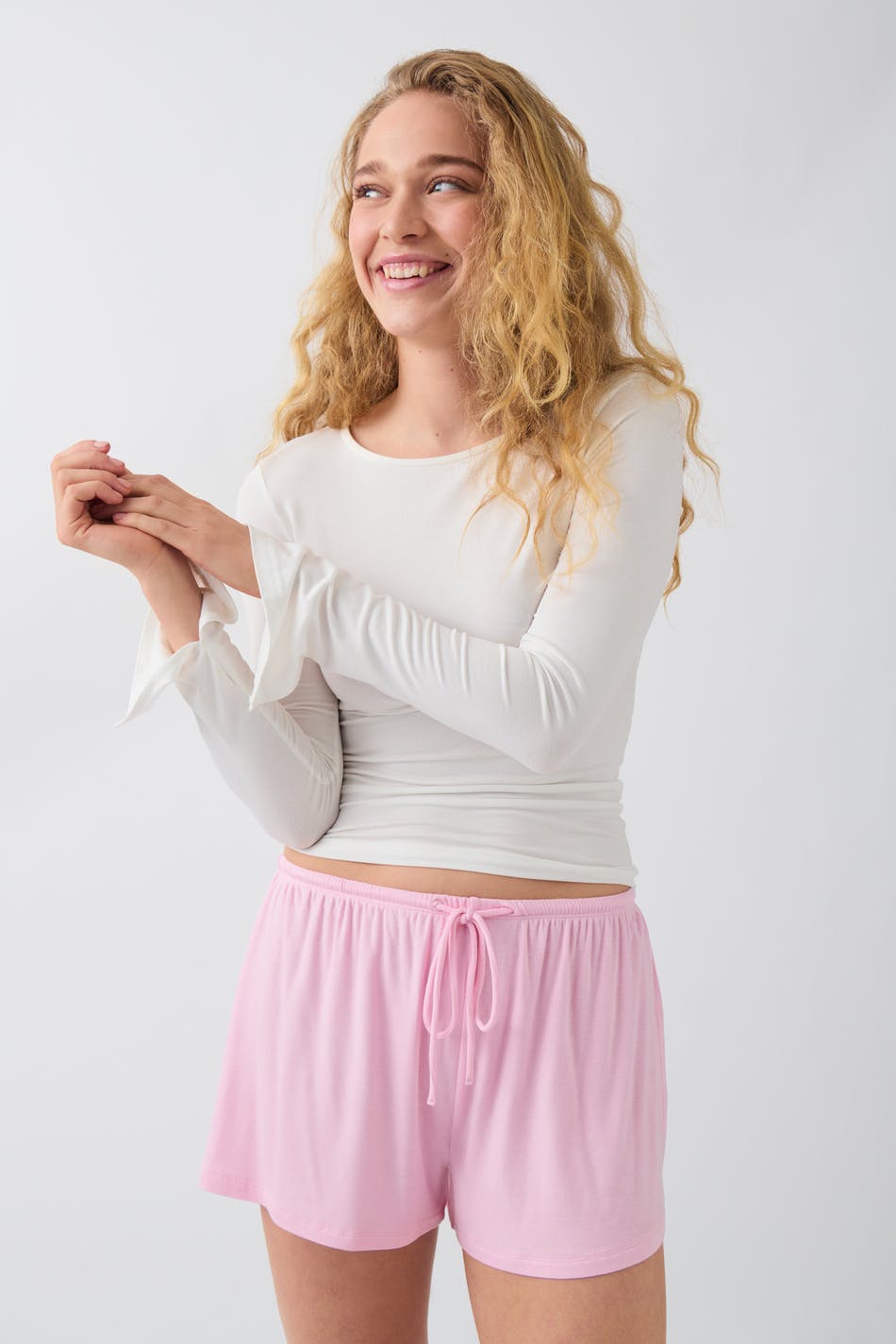 Soft drawstring shorts