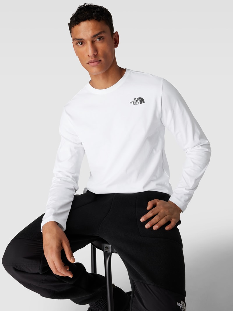 Longsleeve mit Label-Print Modell 'RED BOX' in weiß