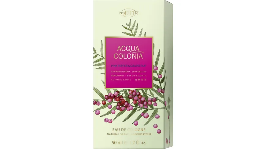4711 ACQUA COLONIA Pinkpepper + Grapefruit Eau de Cologne 50 ml