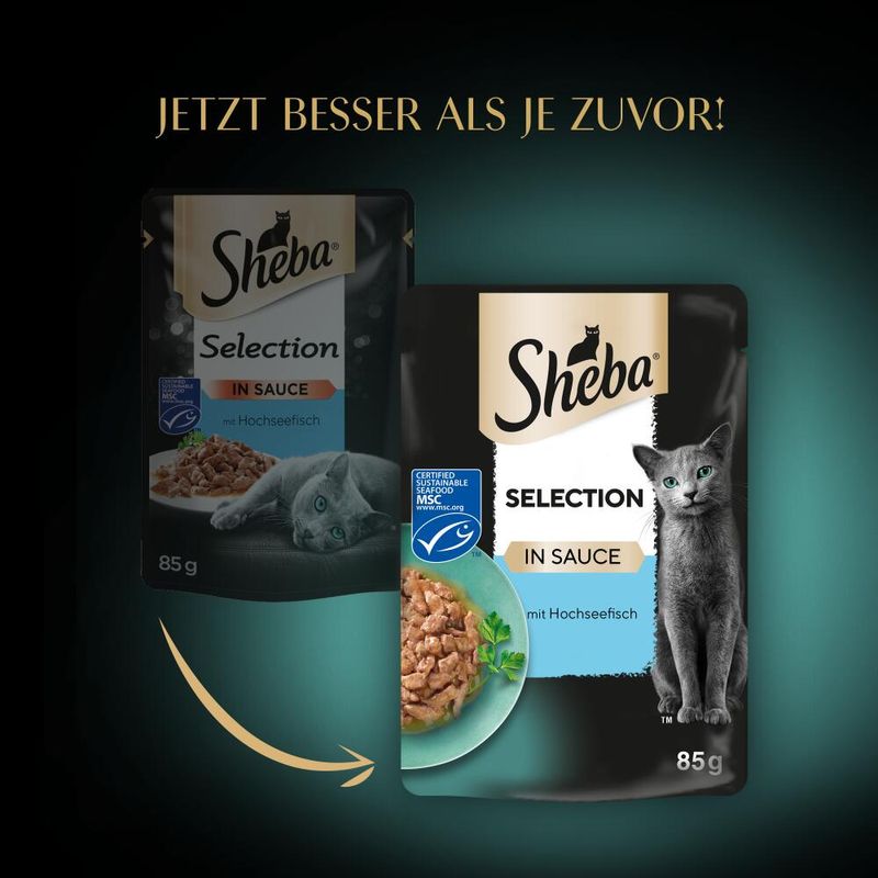 Sparpaket Sheba Varietäten Frischebeutel 56 x 85 g