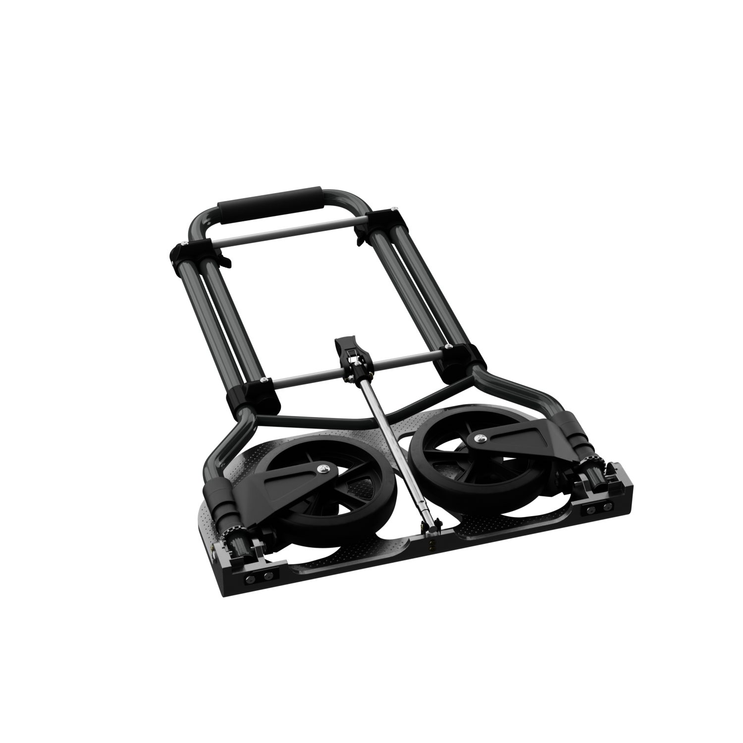 TroniTechnik Sackkarre Handkarre Transportkarre Handwagen, klappbar bis 100 kg Tragfähigkeit, (Transportkarre mit fixierbarem Tragegriff, rutschfeste Transportfläche), faltbar, BxTxH 48x42x98cm, Handkarre zum Transport, Schaumstoffgriff