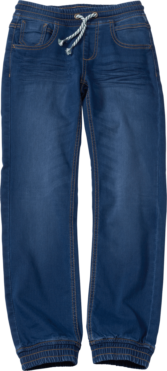 Jeans mit Gummibund & Kordel, blau, Gr. 116, 1 St
