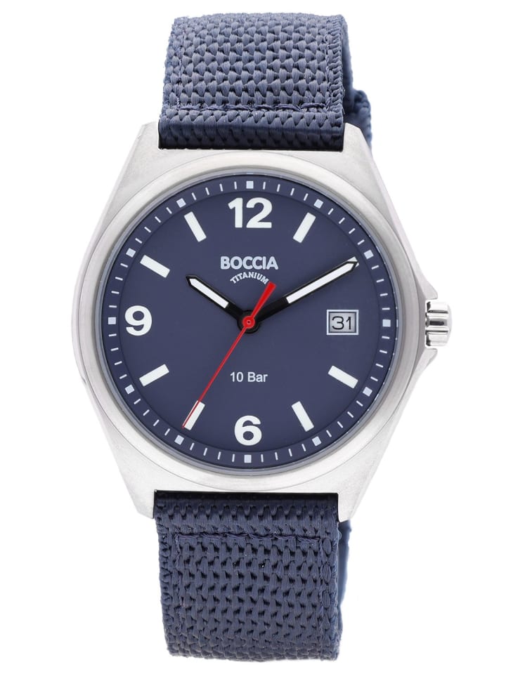 Boccia Herrenuhr Titan 10 bar Navyblau günstig kaufen onesize