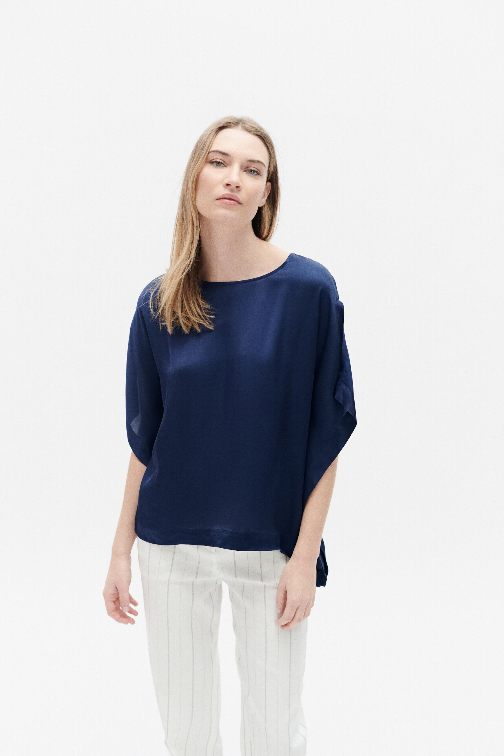 Blouse samuel bleu marine femme
