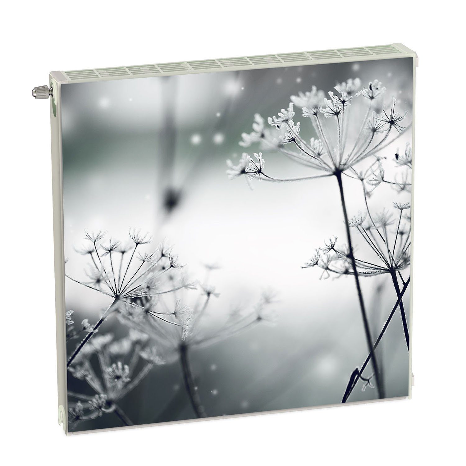 Decorwelt Heizungsverkleidung Magnet Heizkörperverkleidung Abdeckmatte Deko Heizung Abdeckung Grau