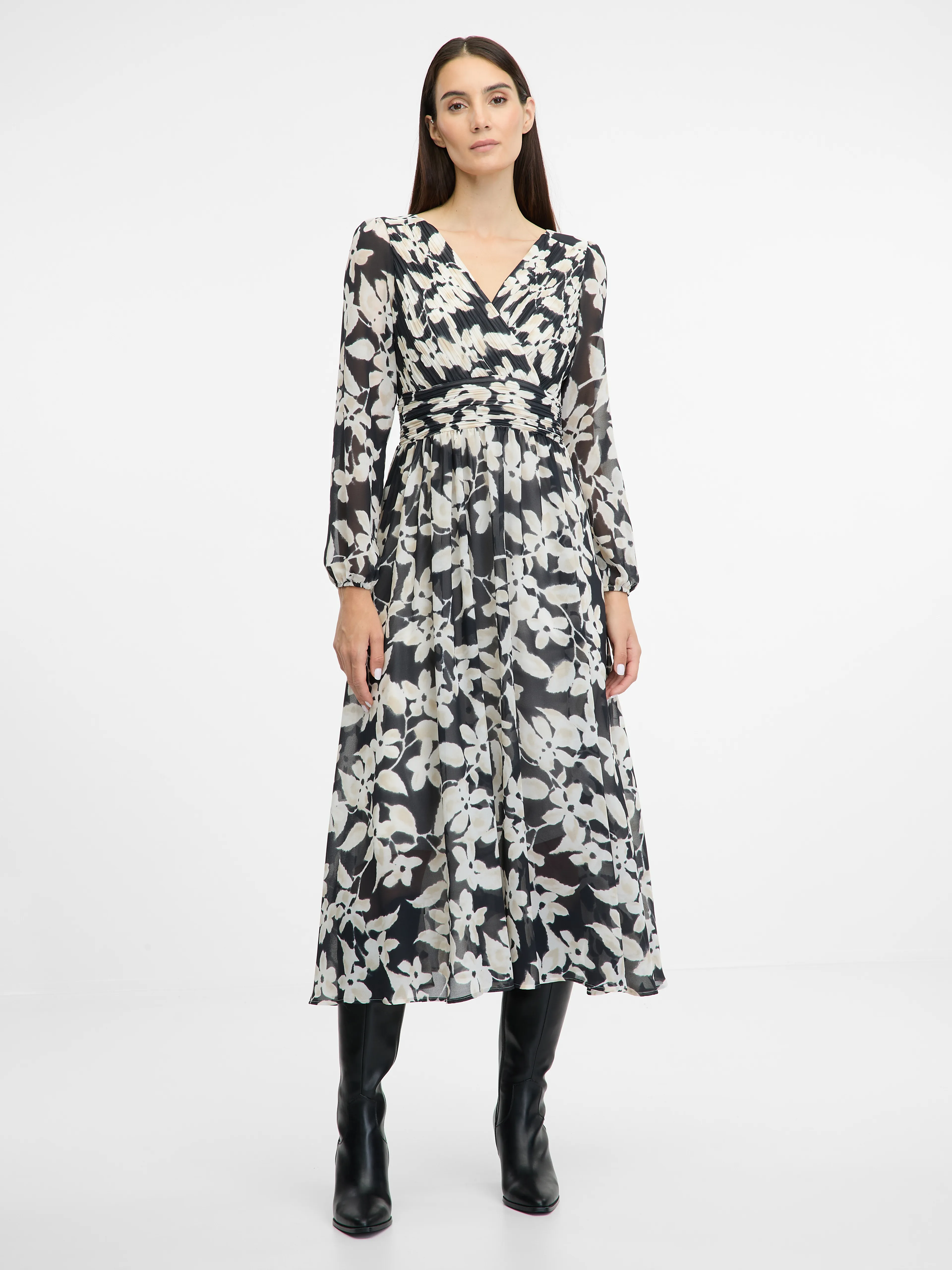 Schwarzes Damen Maxikleid ORSAY