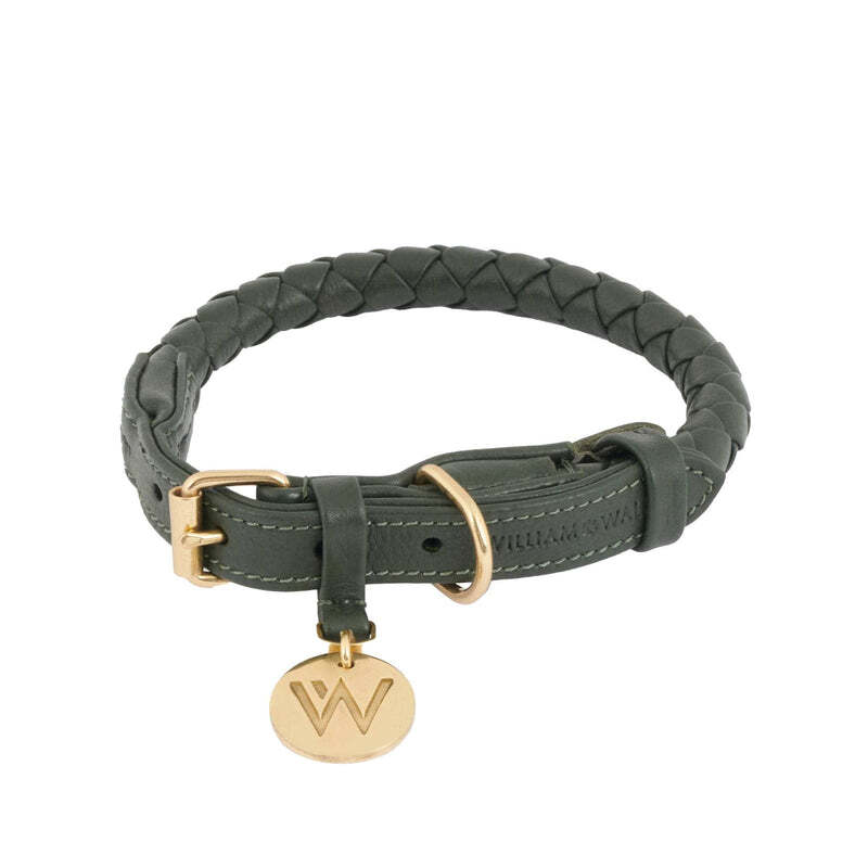 William Walker Hundehalsbänder William Walker Hundehalsband Twisted Dark Moss L