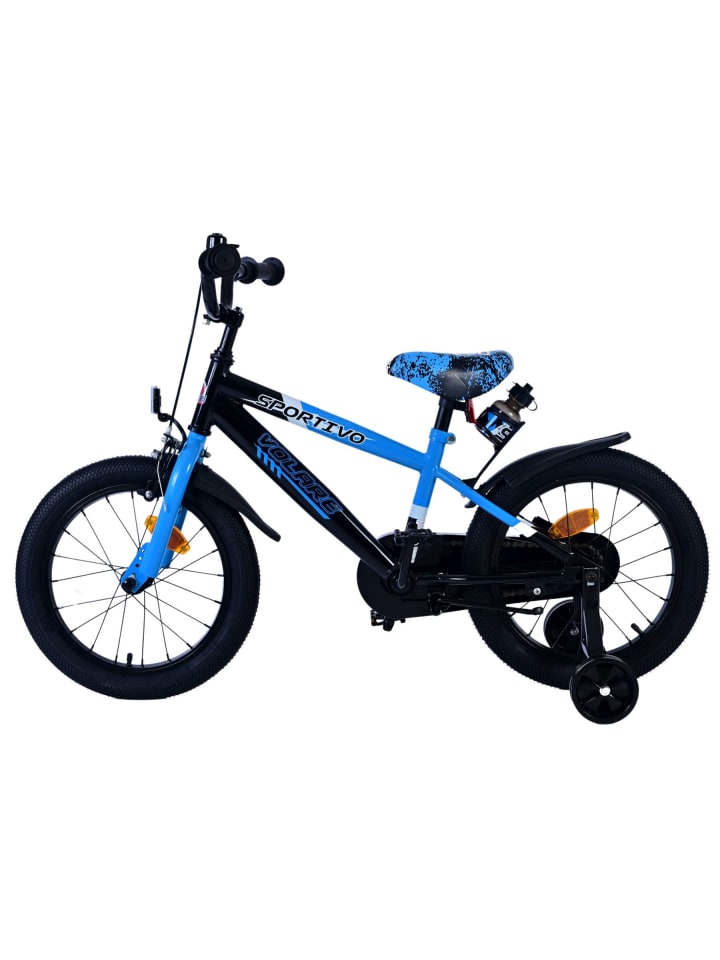 Volare Kinderfahrrad Rocky Fahrrad für Jungen 16 Zoll Kinderrad Blau Schwarz 4 Jahre günstig kaufen onesize