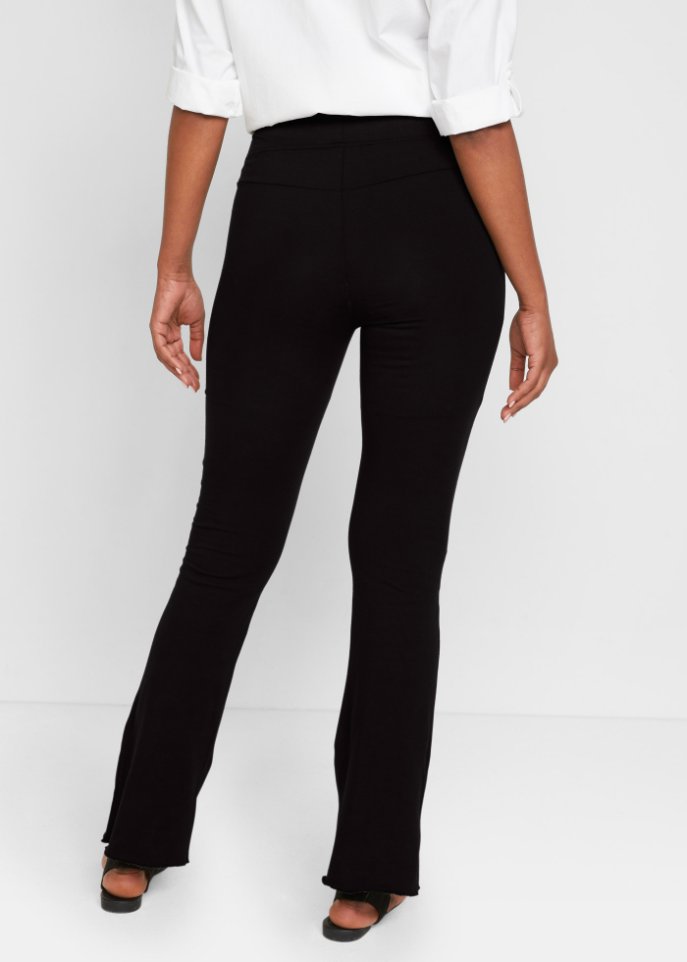 Ausgestellte Leggings mit Rundumbequembund, 2er Pack
