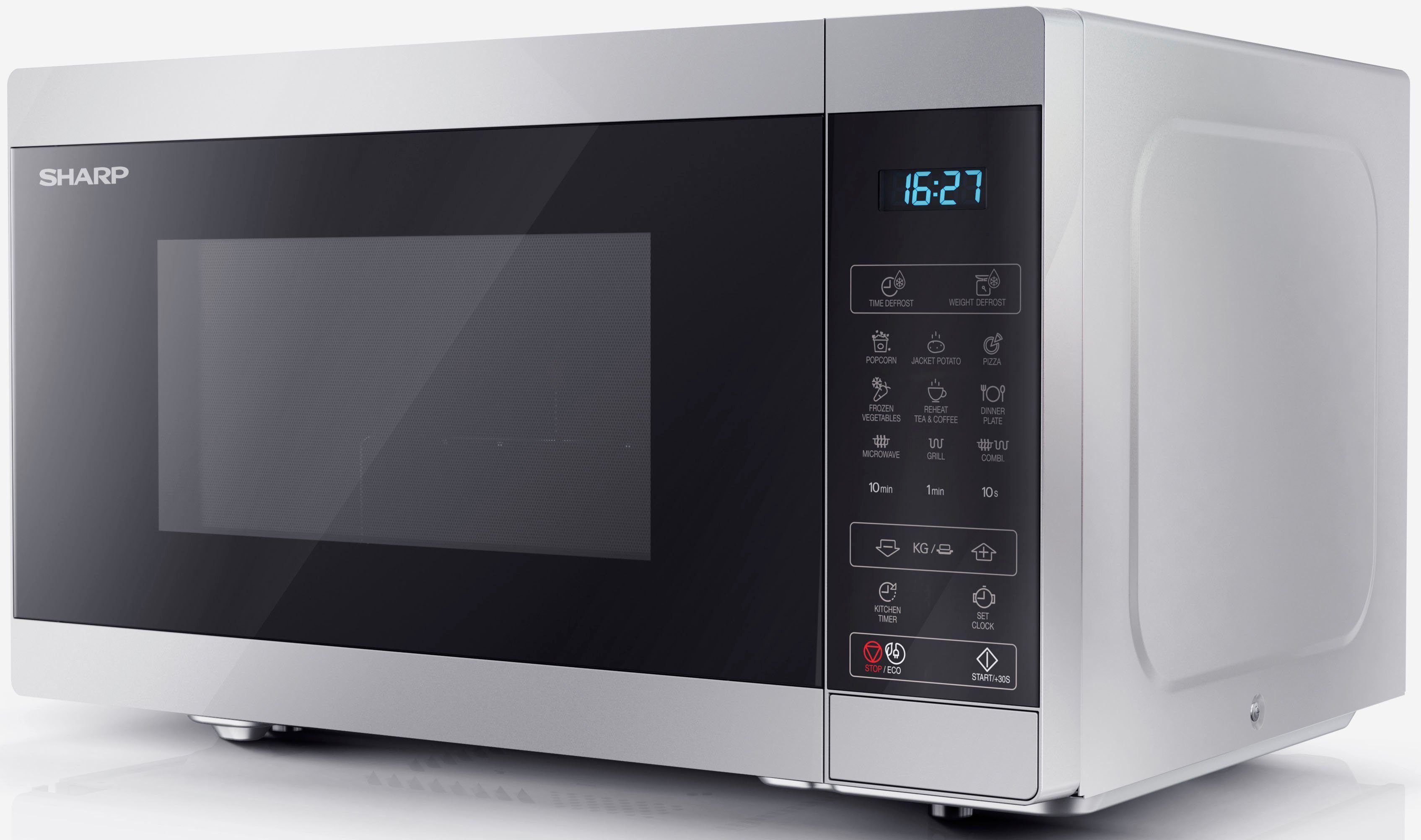 Sharp Mikrowelle YC-MG81E-S, Grill, Mikrowelle, 28 l