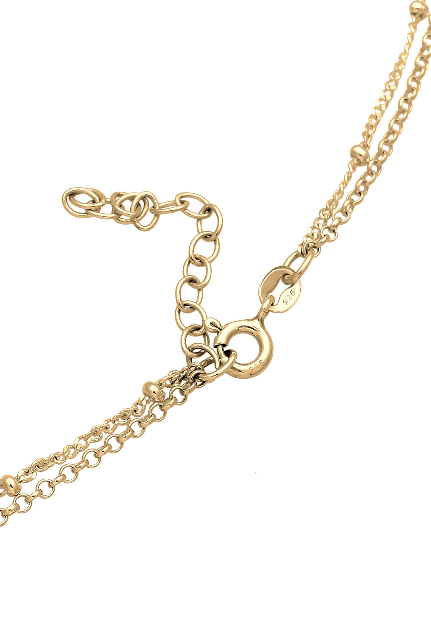 Collana girocollo da donna Elli con placca effetto pannolino in argento sterling 925