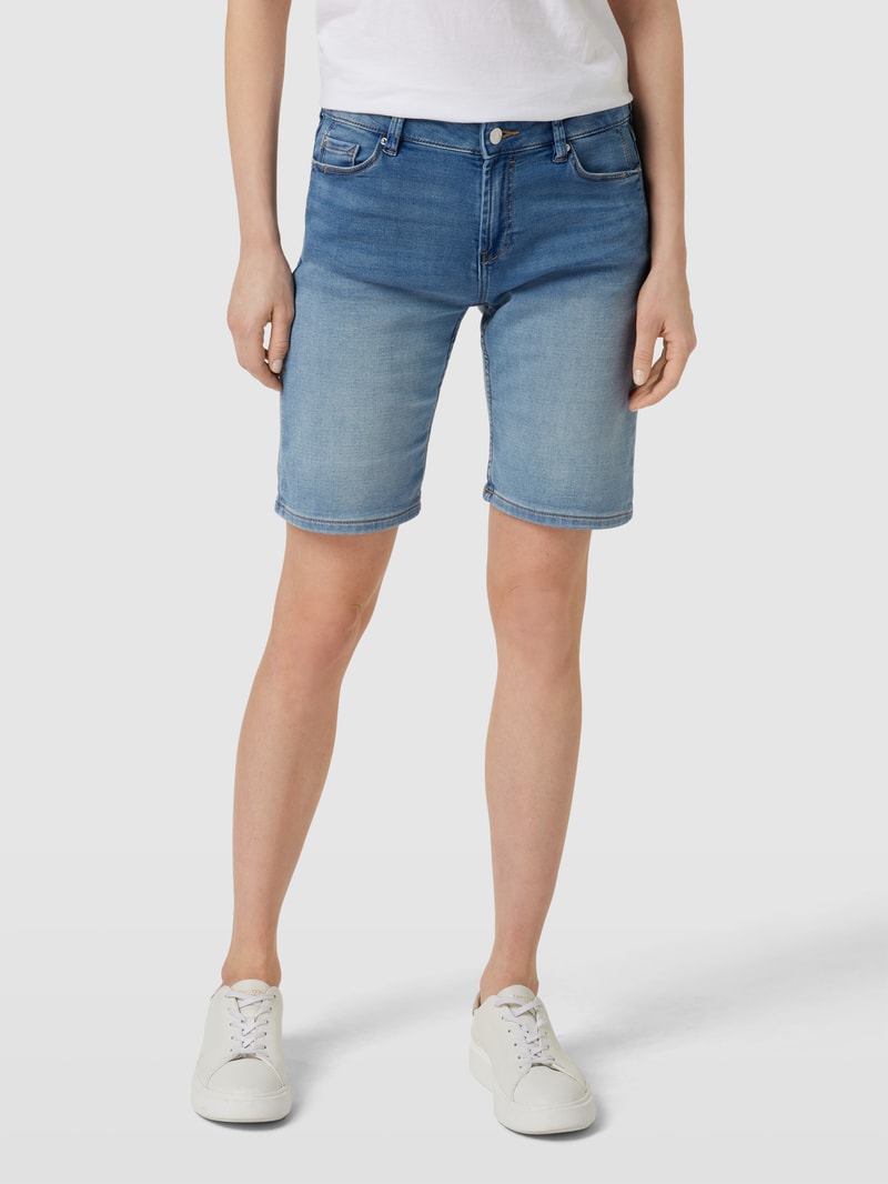 Jeansshorts mit Farbverlauf Modell 'Jogger' in blau