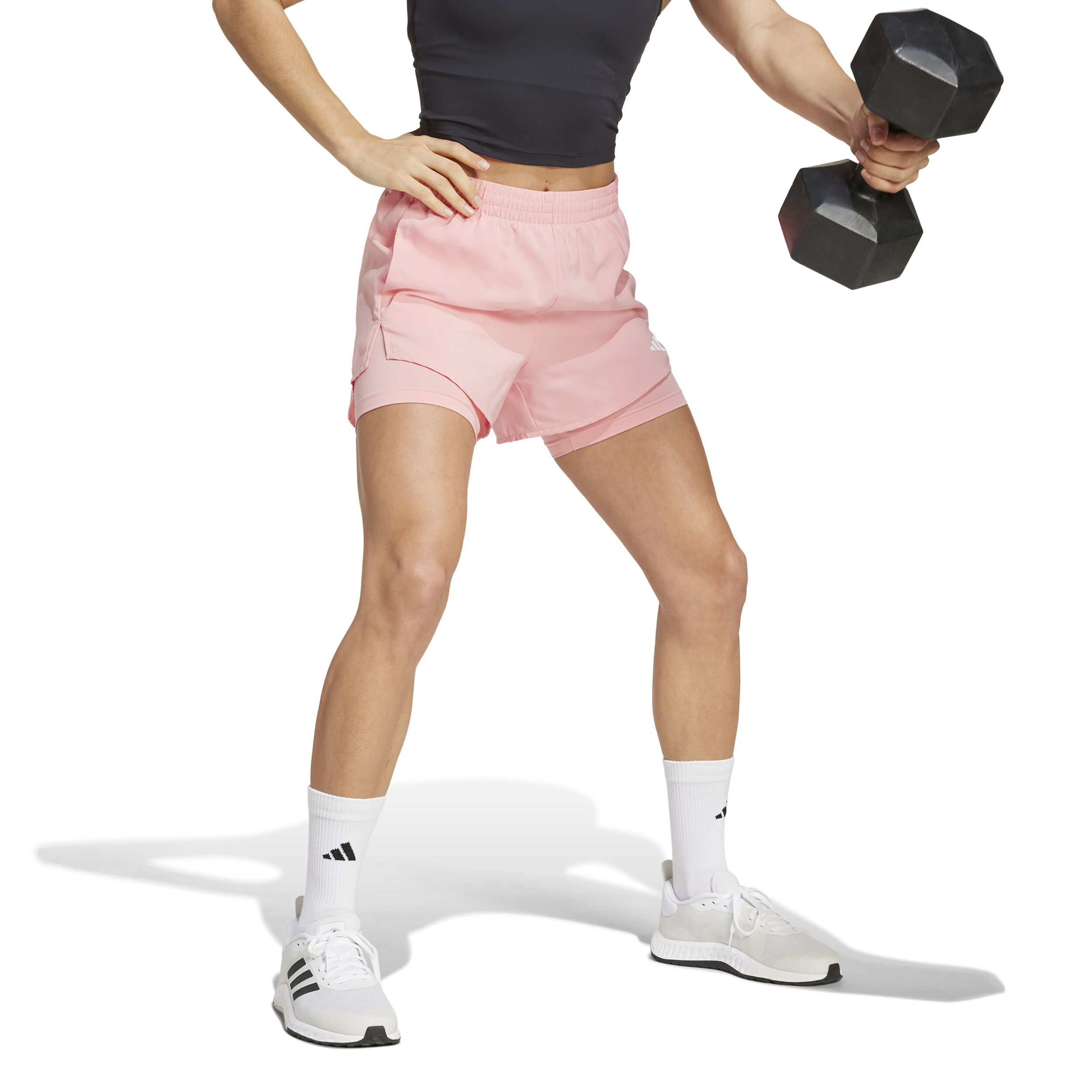 Minimal 2in1 Shorts Damen - Rosa