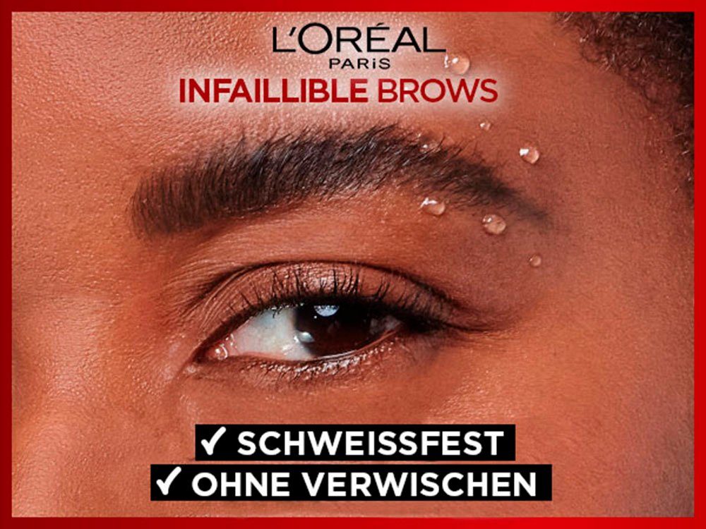 L'ORÉAL PARIS Augenbrauen-Stift Unbelieva Brow Micro Tatouage, mit Dreizack-Spitze, wischfest