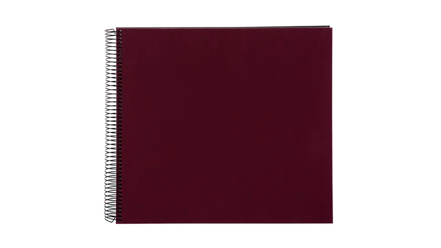 goldbuch Spiralalbum Bella Vista bordeaux mit schwarzen Seiten, 30x34 cm