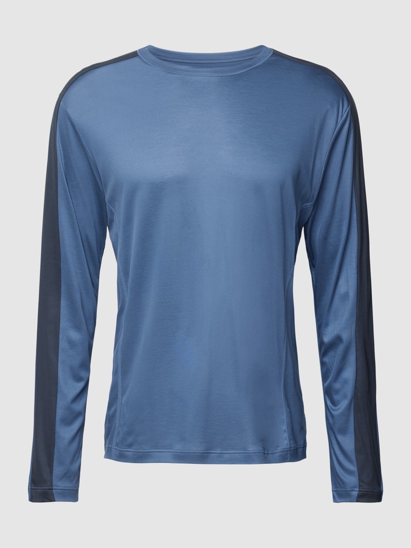 Pyjama-Oberteil mit langen Ärmeln Modell 'Cooling' in blau