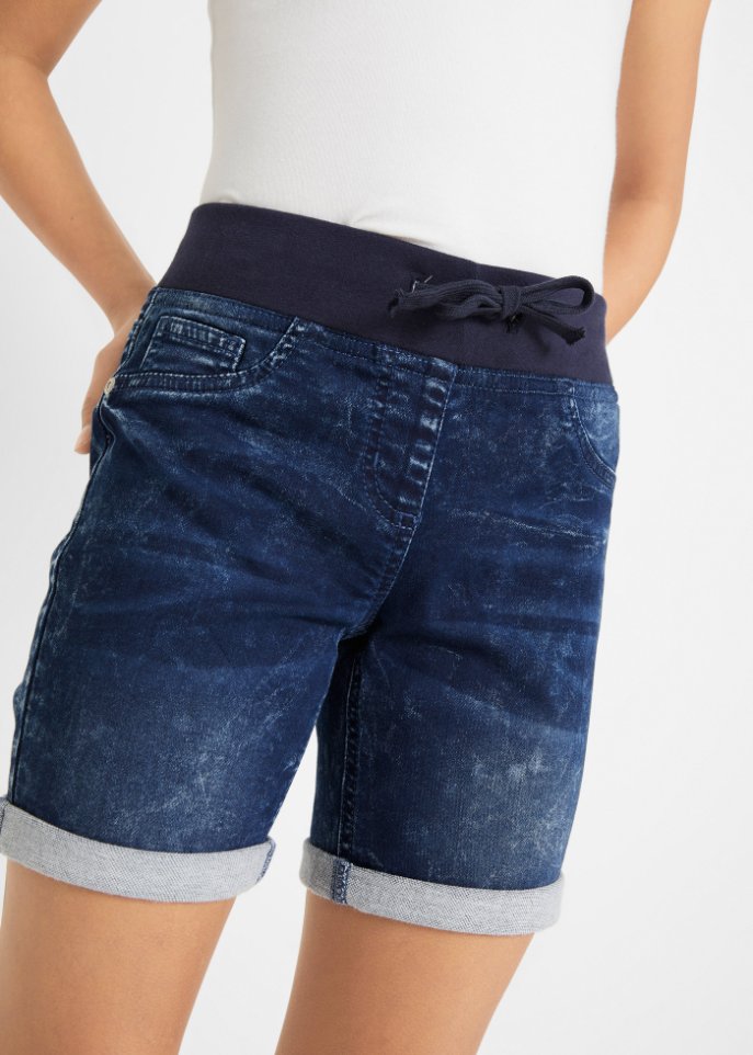 Mädchen Sweatjeans-Shorts