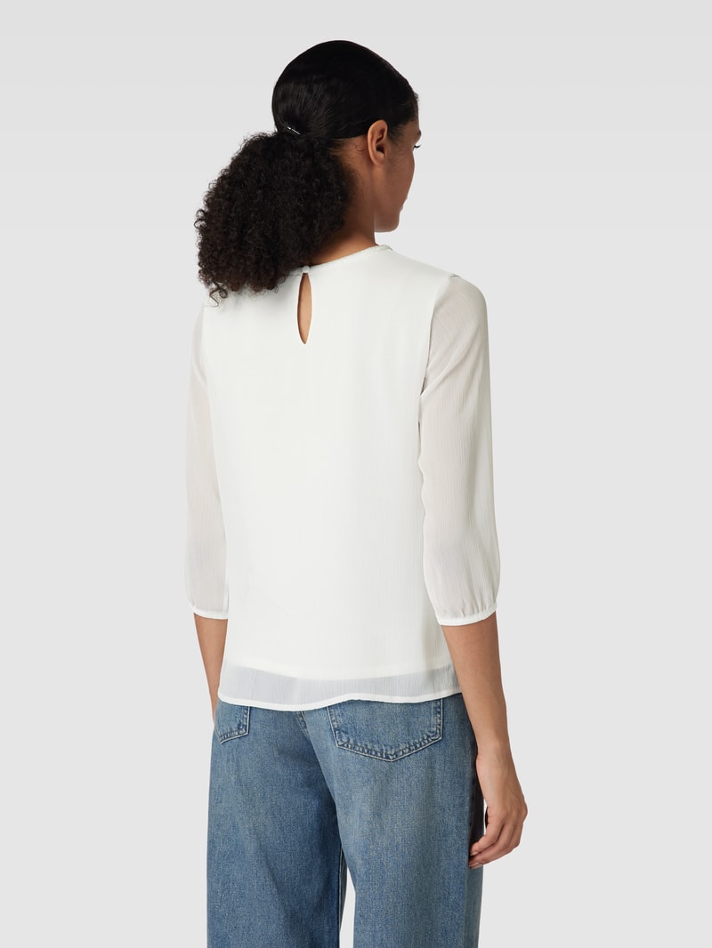 Blusenshirt mit 3/4-Arm in offwhite