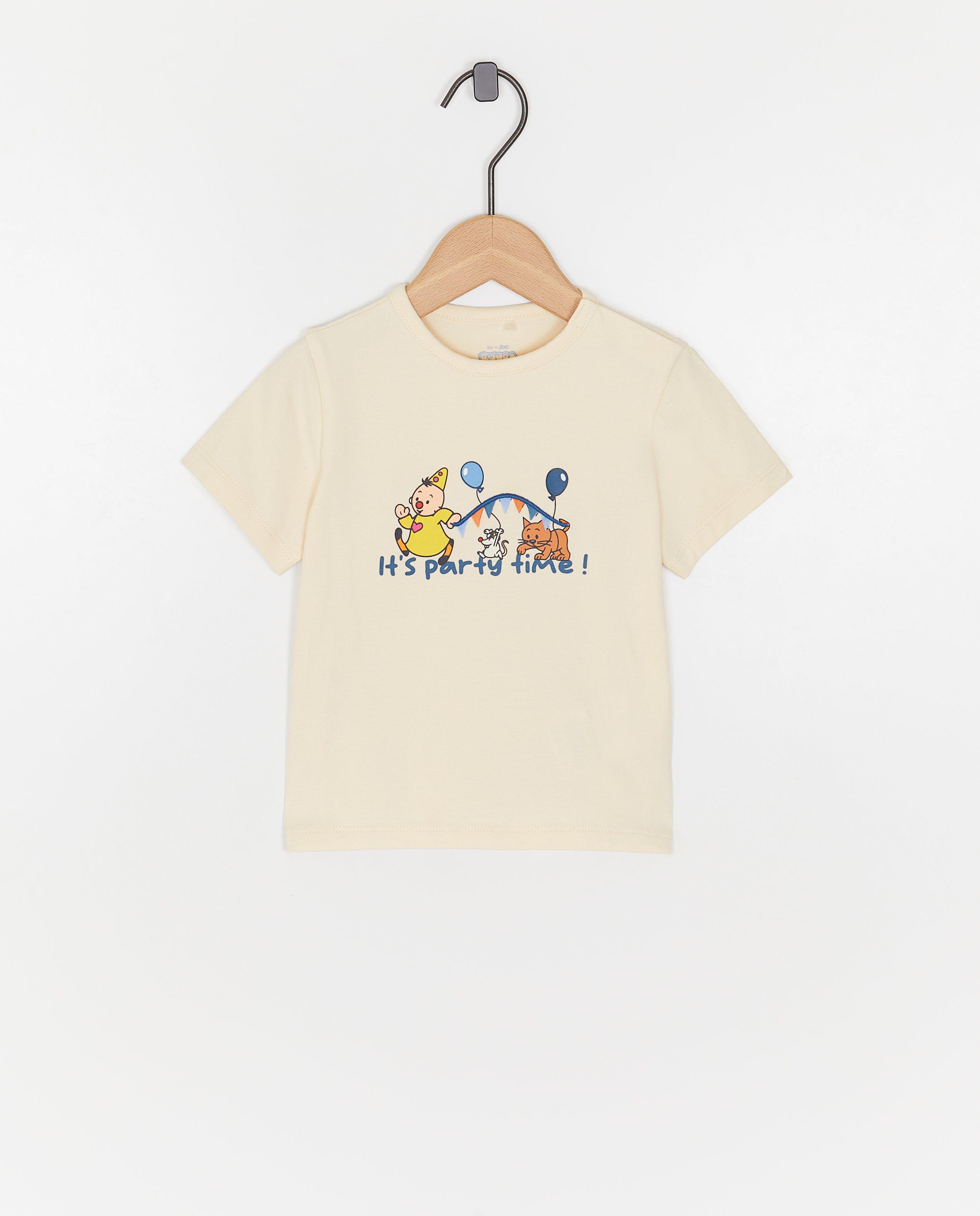 Bumba T-shirt med tryck Bumba vit