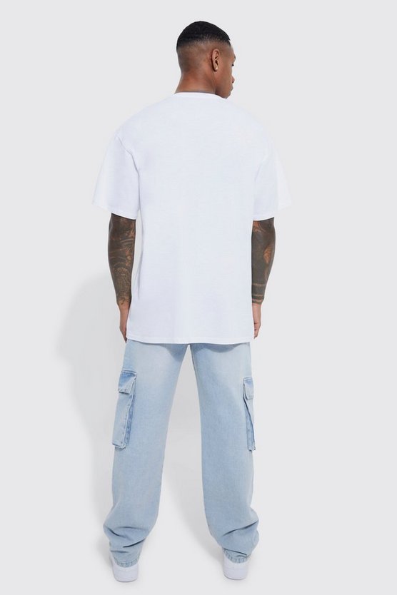 Lockere Cargo-Jeans