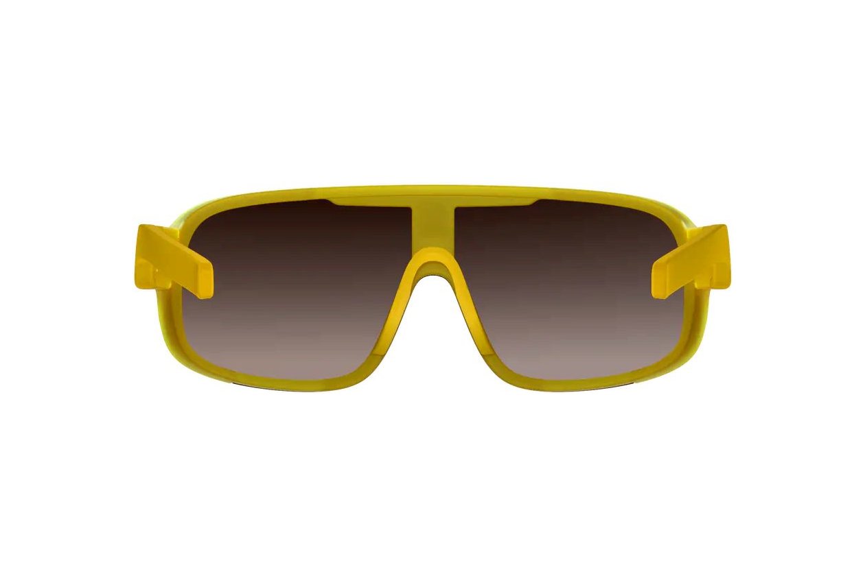 POC Aspire Mid - Aventurine Yellow Translucent/Brown/Silver Mirr