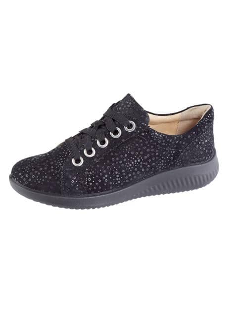Schnürschuh mit Glitzereffekt