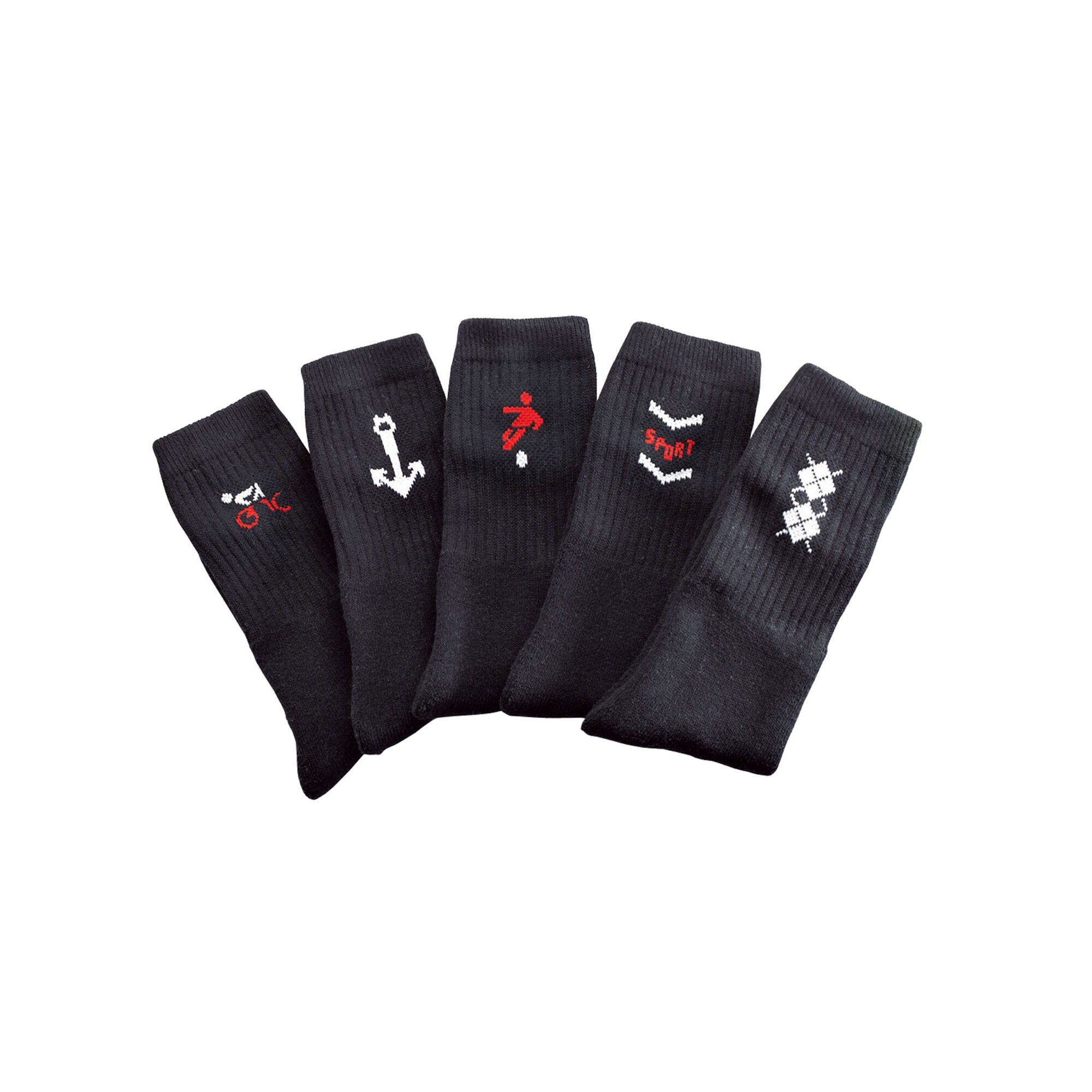 Mi-chaussettes motifs sport