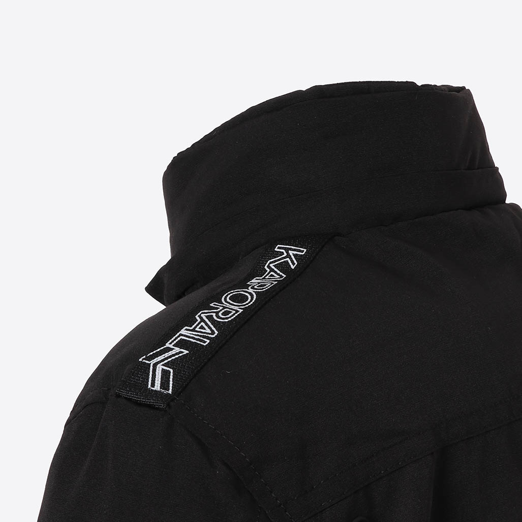 MENZO  Blouson noir Garçon en 100% polyester recyclé