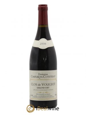 Clos de Vougeot Grand Cru Confuron-Cotetidot  2008 - Lot de 1 Bouteille