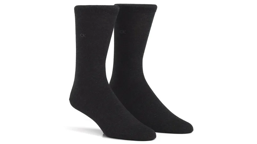Calvin Klein Herren Socken 2er Pack Graphite Heather