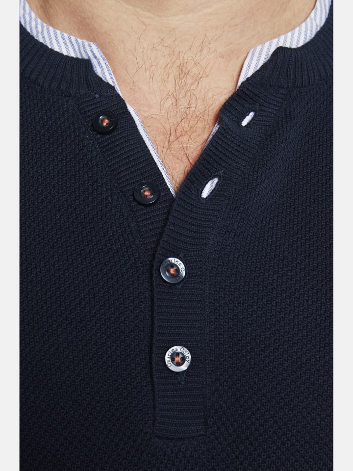 Charles Colby Pullover EARL NEAMUS in dunkelblau günstig kaufen
