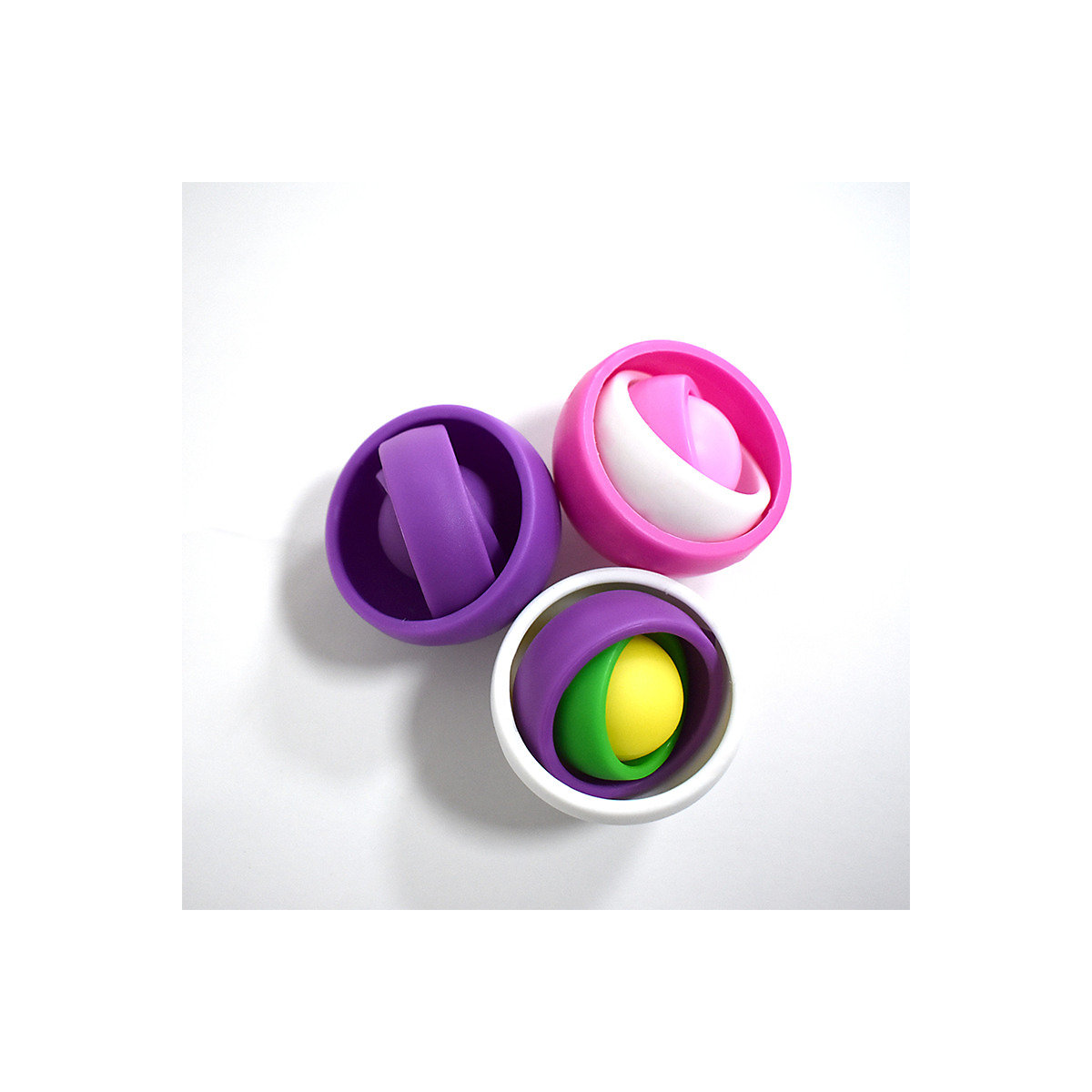 1pc Fingertip Gyro Spin Ball für Kinder 1pc Kreisel Dekompressionsspielzeug für Kinder