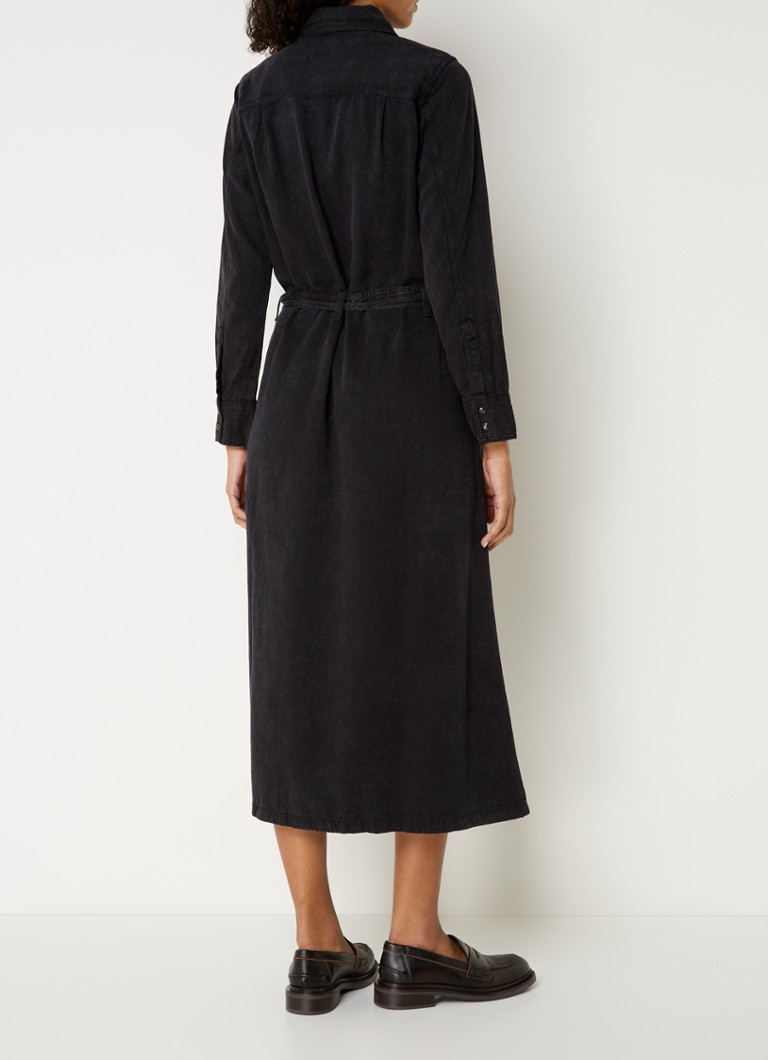 Abito chemisier midi Levi's Quinney in misto lyocell con cintura.