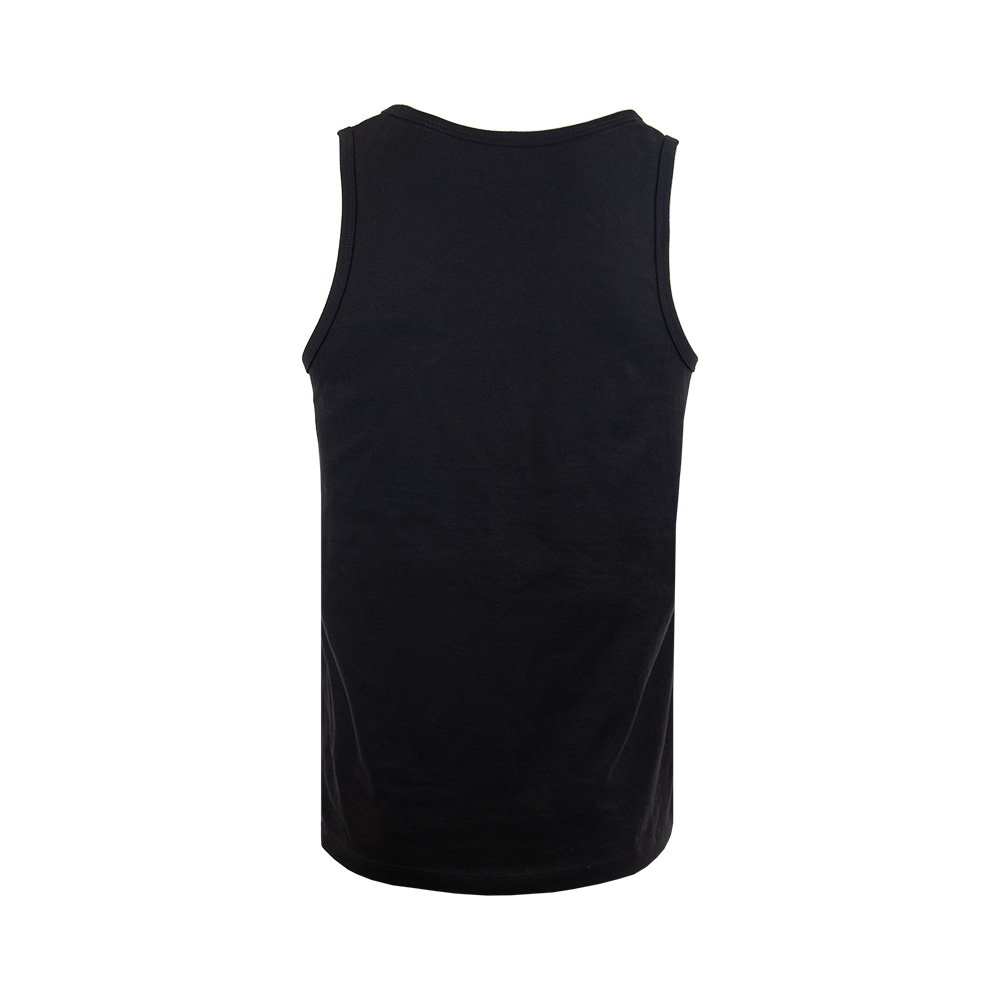Tank Top Herren SCHILD Ton in Ton schwarz
