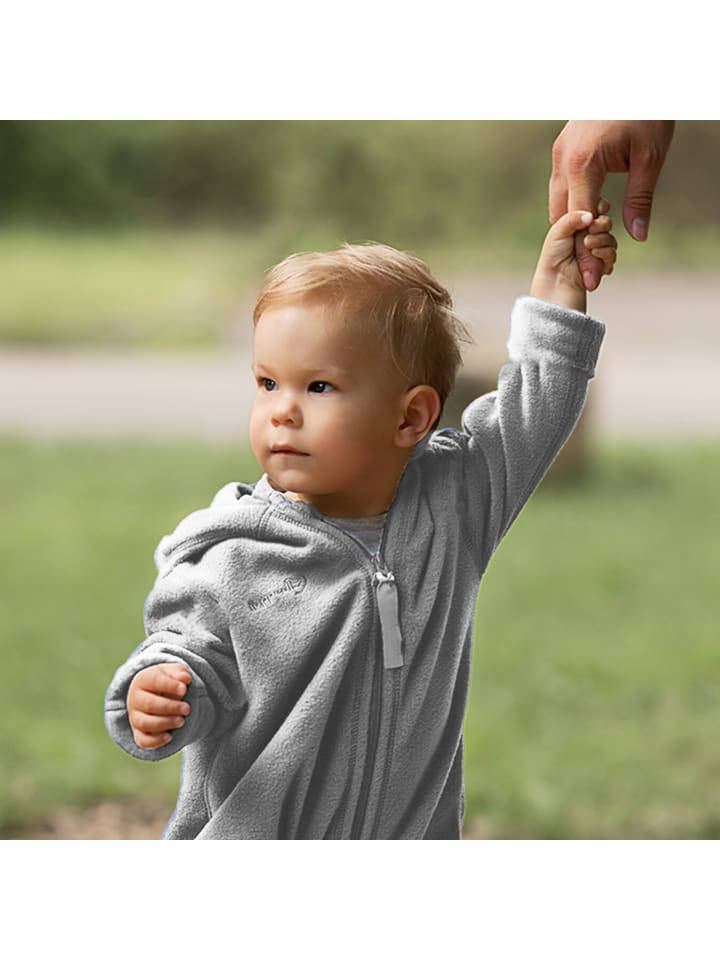Hoppediz Overall Fleece-Overall mit Umschlagbündchen in stone günstig kaufen